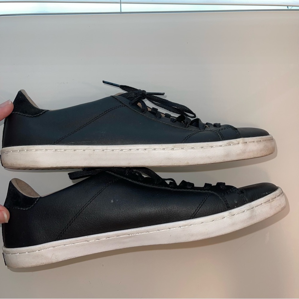 Cole Haan Mindi Black Leather Sneakers - Picture 6 of 8